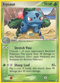 Ivysaur 35/100 Uncommon Crystal Guardians Pokemon MP - Image 4