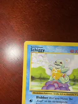 [German] Vintage Rare Squirtle/Schiggy 63/102 Base Set LP/NM Pokemon - Image 2