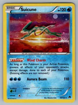 Suicune - 30/122 (Cosmos Holo) 030/122 Holo Blister Exclusives Pokemon MP Holo - Image 1