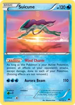 Suicune - 30/122 (Cosmos Holo) 030/122 Holo Blister Exclusives Pokemon MP Holo - Image 4