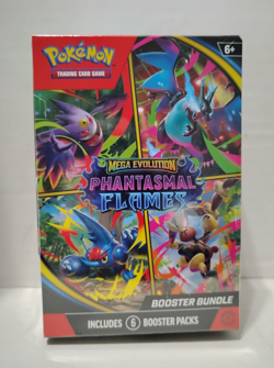New Sealed Pokemon TCG Mega Evolution Phantasmal Flames Booster 6 packs - Image 1