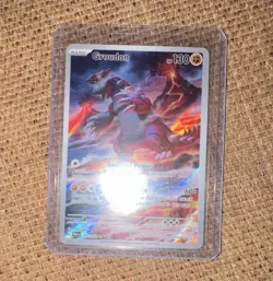 Pokemon Groudon SV04: Paradox Rift Illustration Rare 199/182 Basic Holo HP130 - Image 1