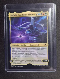 Edge of Eternities Infinite Guideline Station ERROR MISSING STAMP #219 MTG NM - Image 1
