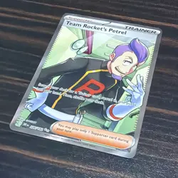 Pokemon TCG Destined Rivals Team Rocket’s Petrel 226 Ultra Rare Holo - Image 3