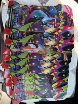 Pokemon Mega Evolution Phantasmal Flames Sleeved Booster Pack Lot Of 10 - Image 1