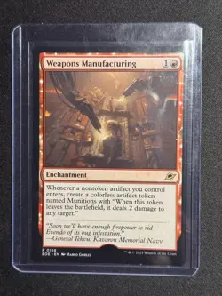 Edge of Eternities Weapons Manufacturing ERROR MISSING STAMP #168 MTG NM - Image 1