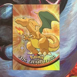 Topps Pokemon - Charizard - Series 1 - Rainbow Pokeball Foil🌈 - Very Rare! - Image 1