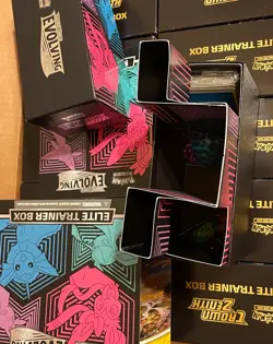 Evolving Skies Sylveon Glaceon Elite Trainer Box Empty *No Packs* - 1x Pokemon - Image 3