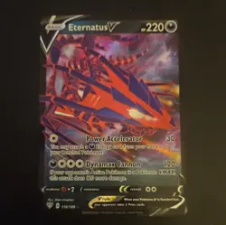 Pokemon Card Eternatus V 116/189 Darkness Ablaze Promo Half Art Holo Near Mint - Image 1