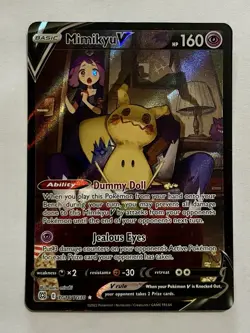 Mimikyu V TG16/TG30 Brilliant Stars Trainer Gallery Ultra Rare Holo 160 HP - Image 1