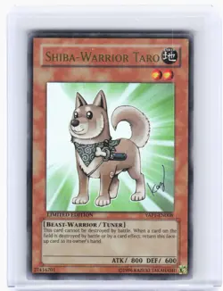 2009 YuGiOh!—Shiba-Warrior Taro #YAP1-EN008 Ann. Pack—UR Foil Limited Edition - Image 1