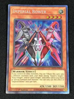 YUGIOH IMPERIAL BOWER KICO-EN003 1ST COLLECTOR (LP) - Image 1