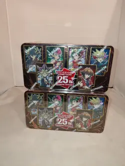 2x YuGiOh TCG: 25th Anniversary Tin: Dueling Heroes 83717861126 - Image 1
