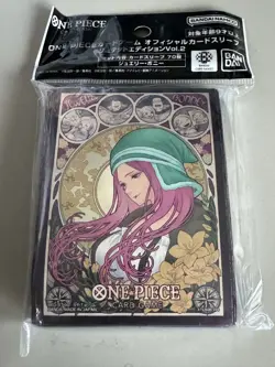 BANDAI ONE PIECE CARD GAME - Card Sleeve Premium Jewelry Bonney 70 pcs New - Image 1