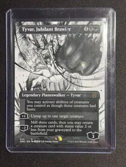 Phyrexia: All Will Be One Tyvar, Jubilant Brawler (Borderless) #344 MTG NM - Image 1