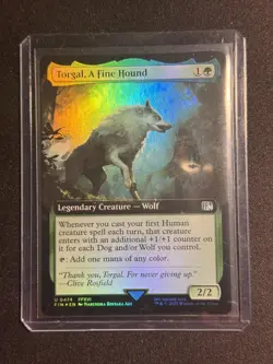 FINAL FANTASY Torgal, A Fine Hound Extended Art FOIL #474 MTG NM - Image 1
