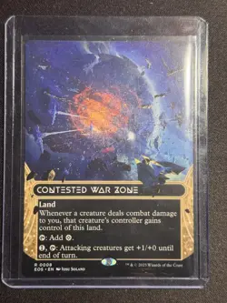 Edge of Eternities: Stellar Sights Contested War Zone (Borderless) #8 MTG NM - Image 1