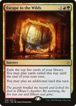Escape to the Wilds 2x FOIL ELD MTG Throne of Eldraine Rare MINT red green - Image 1