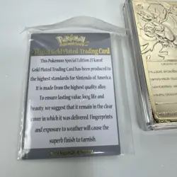 Pokemon #06 Charizard 23K Gold Plated Card & Pokeball 1999 - Image 4