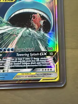 MAGIKARP & WAILORD GX SM166 TAG TEAM POKEMON BLACK STAR PROMO HOLO RARE - Image 4