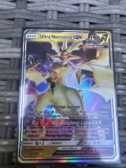 Pokemon TCG Ultra Necrozma GX 95/131 Forbidden Light Ultra Rare Holo NM - Image 1