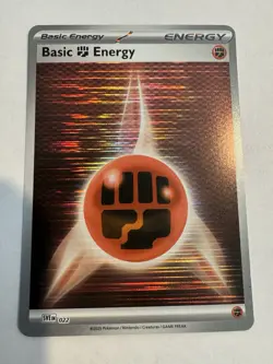 Basic Fighting Energy SVE022 Reverse Holo Pokemon Black & White Pokemon TCG NM - Image 1