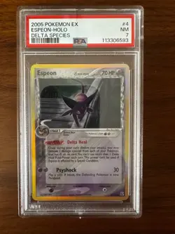 Espeon Holo 2005 Pokemon Ex Delta Species #4 Delta Species PSA 7 #4 - Image 1