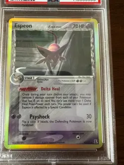 Espeon Holo 2005 Pokemon Ex Delta Species #4 Delta Species PSA 7 #4 - Image 2