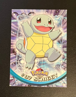 1999 Topps Pokemon Blue Logo TV Animation Edition Schiggy #07 - Image 1