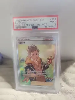 SPARK FULL ART SWSH226 Sword & Shield Black Star Promo 2022 Pokemon TRAINER PSA9 - Image 1