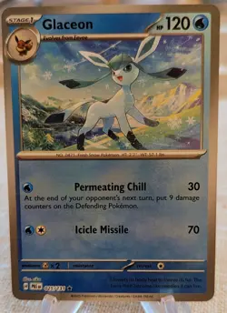 Pokemon Prismatic Evolutions - Glaceon Reverse Pokeball Holo Rare - 25/131 - NM! - Image 1
