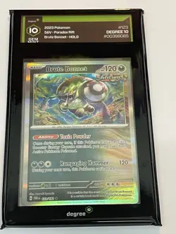 Pokemon TCG Brute Bonnet 123/182 Cosmos Holo Rare Paradox Rift Degree Gem Mint! - Image 1