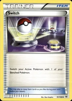 Switch 91/108 | XY - Roaring Skies | Pokemon TCG | English | Uncommon - Image 1
