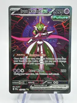 Pokemon TCG Prismatic Evolution Iron Valiant ex 157/131 Special Illustration Rar - Image 1