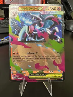 Pokemon Mega Charizard X ex 029 Mega Evolution Holo Black Star Promo Near Mint - Image 1