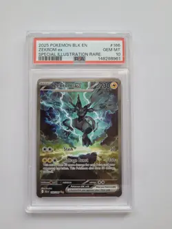 Zekrom ex 166/086 SIR PSA 10 - 2025 Pokemon Black Bolt (8961) - Image 1