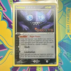 Sableye 23/107 2005 EX Deoxys Pokemon TCG Reverse Holo Rare Stamped MP - Image 1