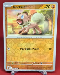 Pokemon Rockruff 089/162 Temporal Forces Reverse Holo - Image 1