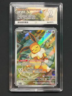Eevee 173 Pokemon Center Stamped ACE Mint 9 Prismatic Evolutions - Image 1
