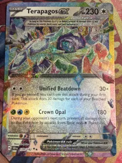 Pokemon, Terapagos ex, 128/142, Stellar Crown, NM Condition. - Image 1