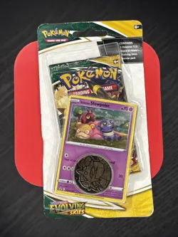 Pokemon TCG: Sword & Shield Evolving Skies Blister Pack – Galarian Slowpoke - Image 1