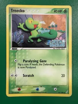 Pokemon TCG Treecko Reverse Holo Stamped EX Crystal Guardians 67/100 - Image 2