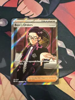 Pokemon TCG: Ascended Heroes Boss's Orders Corbeau 256/217 Full Art Ultra Rare - Image 1