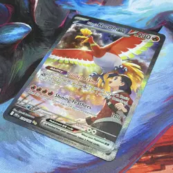 Pokemon TCG Destined Rivals Ethan’s Ho-Oh Ex 230 SIR Special Illustration Rare - Image 3
