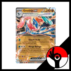 Pokemon TCG: Twilight Masquerade - 106/167 - Greninja ex - Image 1