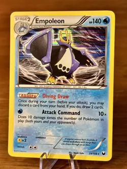 Empoleon 29/108 Holo Rare Dark Explorers Pokemon Holo NM - Image 1