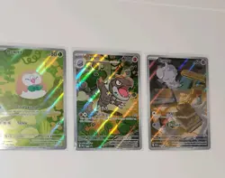 Pokemon TCG Illustration Rare/Full Art Lot + Tyrunt Promo – Rowlet Espurr IR NM - Image 3