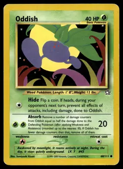 ODDISH 68/111 COMMON NEO GENESIS POKEMON - Image 1