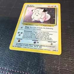 Pokemon Clefairy 5/102 - Base Set Holo Rare 1999 WOTC - LP / NM - Image 2