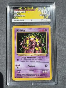 Pokemon TCG Mewtwo #14 2000 Black Star Promo DVD ACE 10 GEM MINT - Image 1